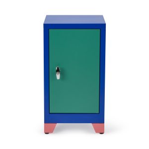 Metal Locker & Side Table - Green