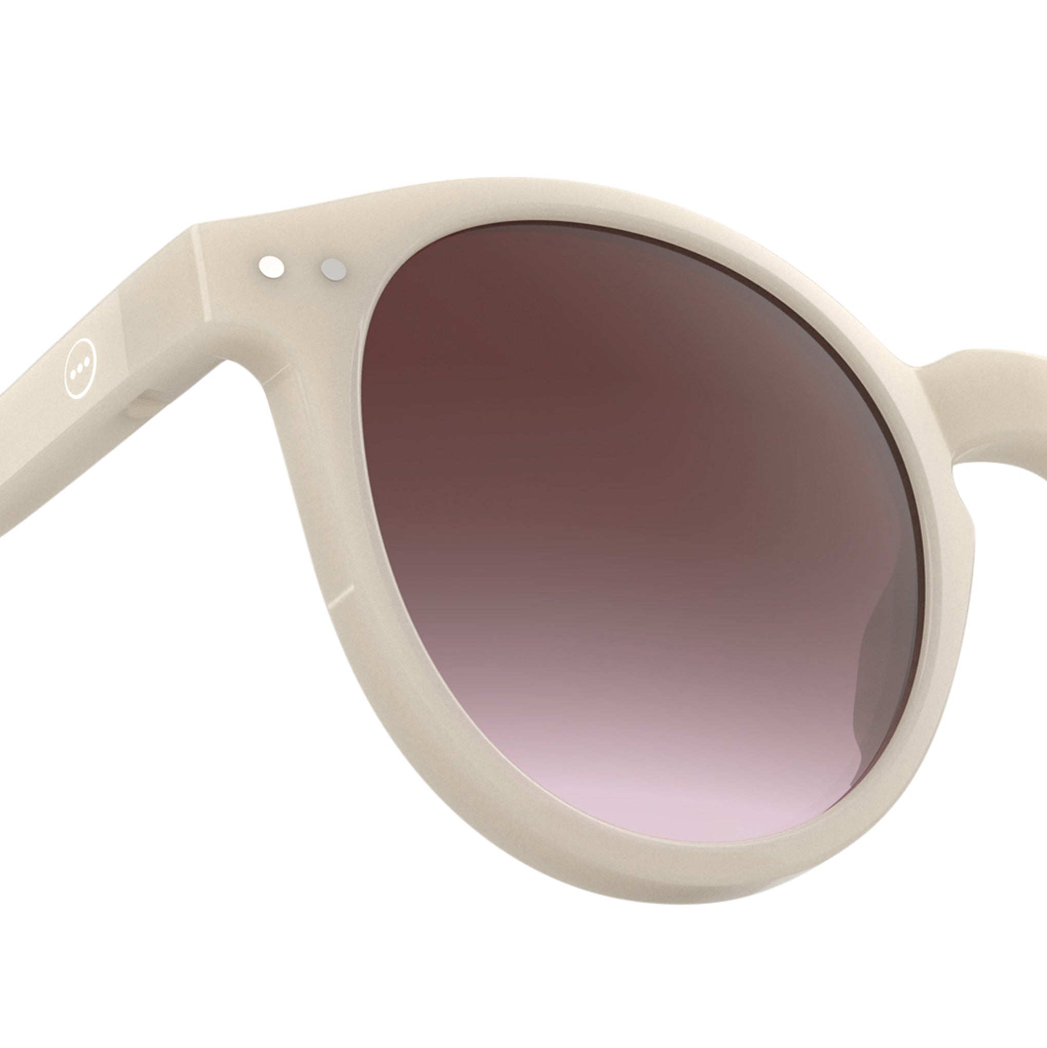 IZIPIZI Round Sunglasses #M - Vintage Cream - Image 3