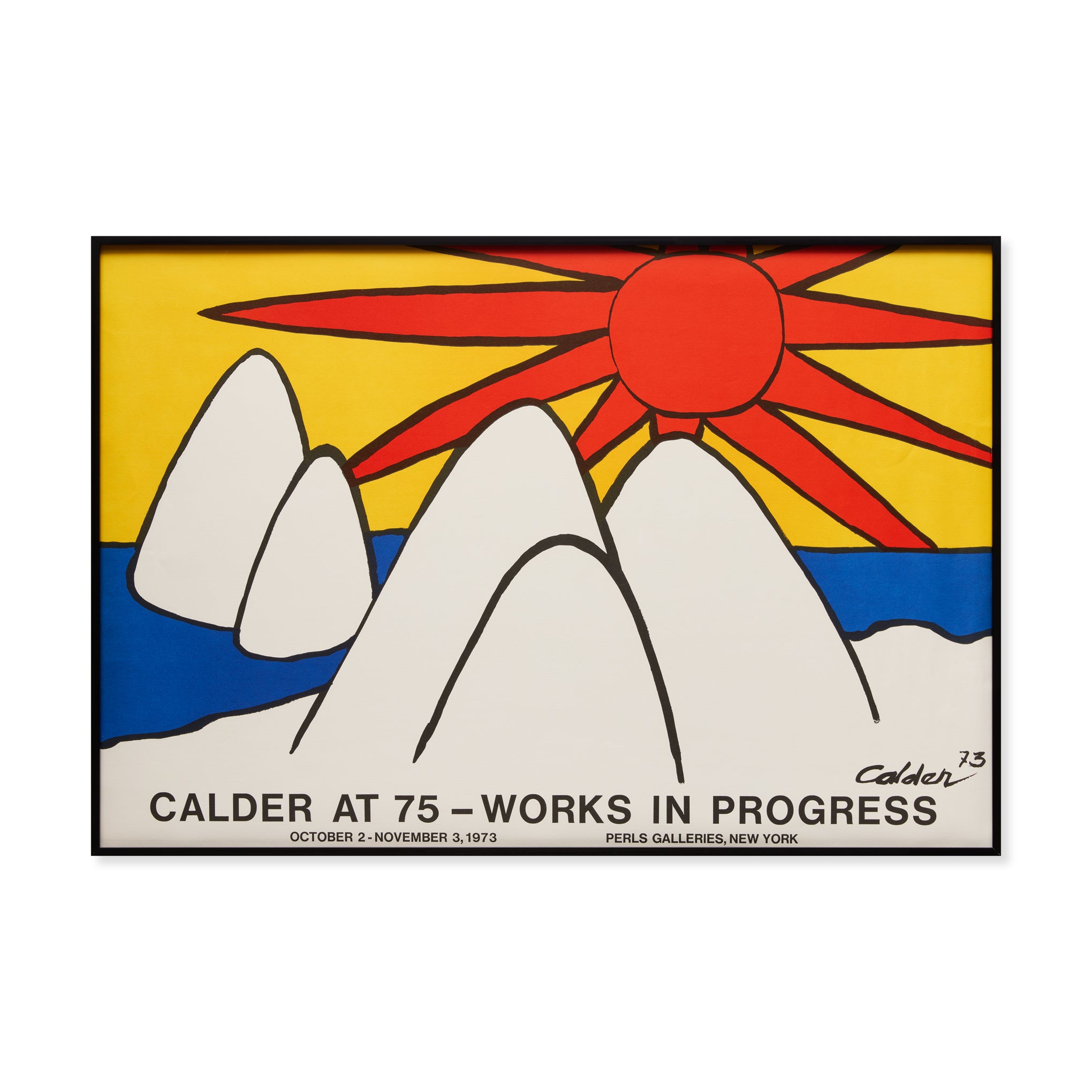 Alexander Calder Perls Galleries 1973 Framed Poster