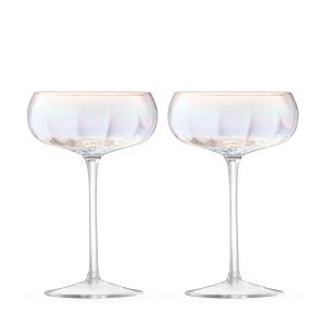 Pearl Glass Drinkware - Set of 2 - Coupe
