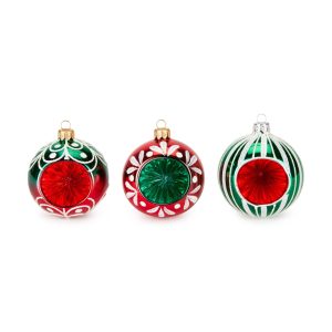 Classic Glass Ornaments - Set of 3