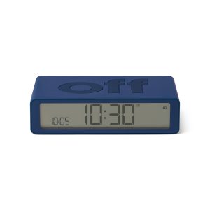Lexon Flip Rechargeable Alarm Clock - Dark Blue