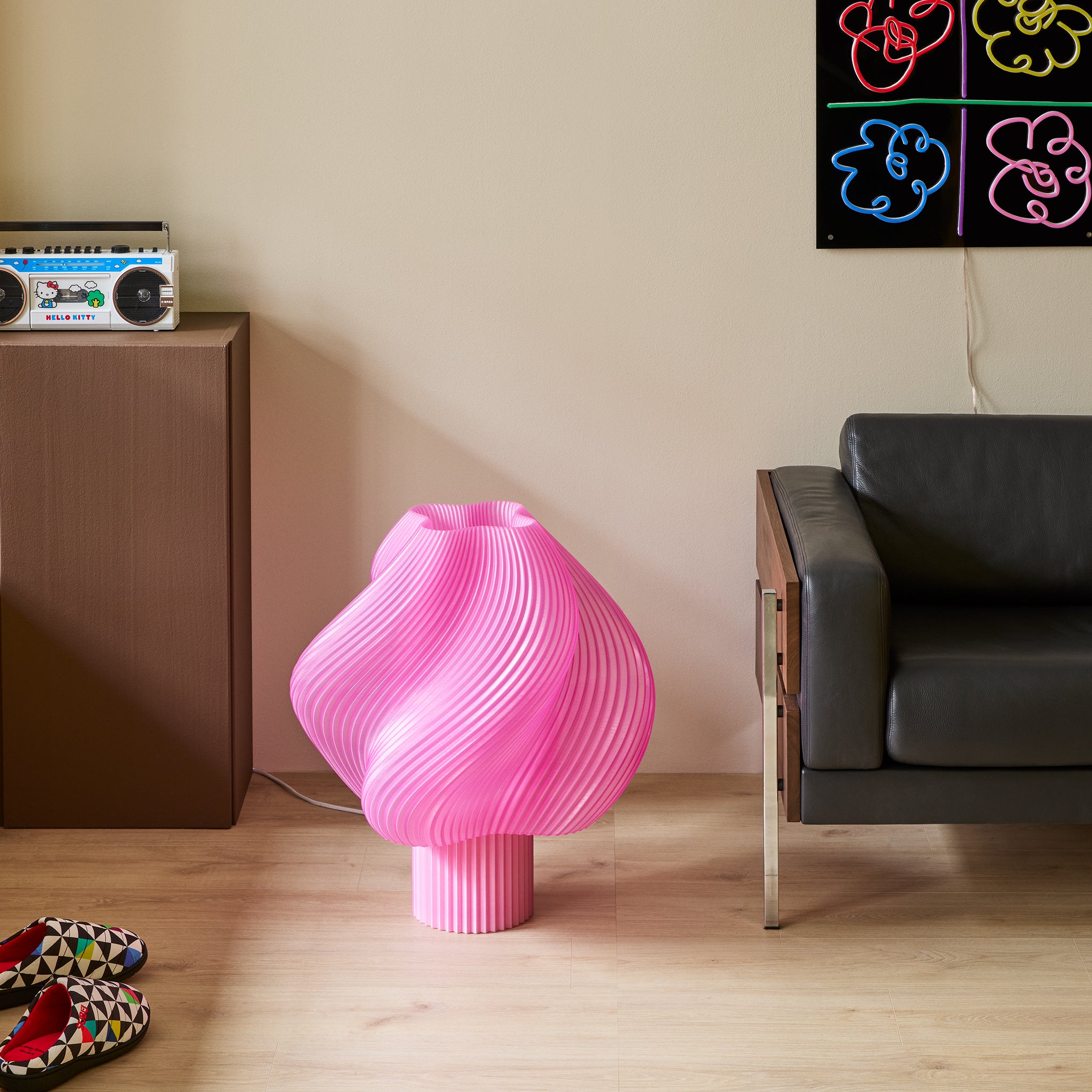Soft Serve 3D-Printed Lamp - Rose Sorbet - Image 12
