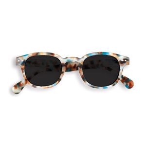 IZIPIZI Rounded-Edge Square Sunglasses #C - Black
