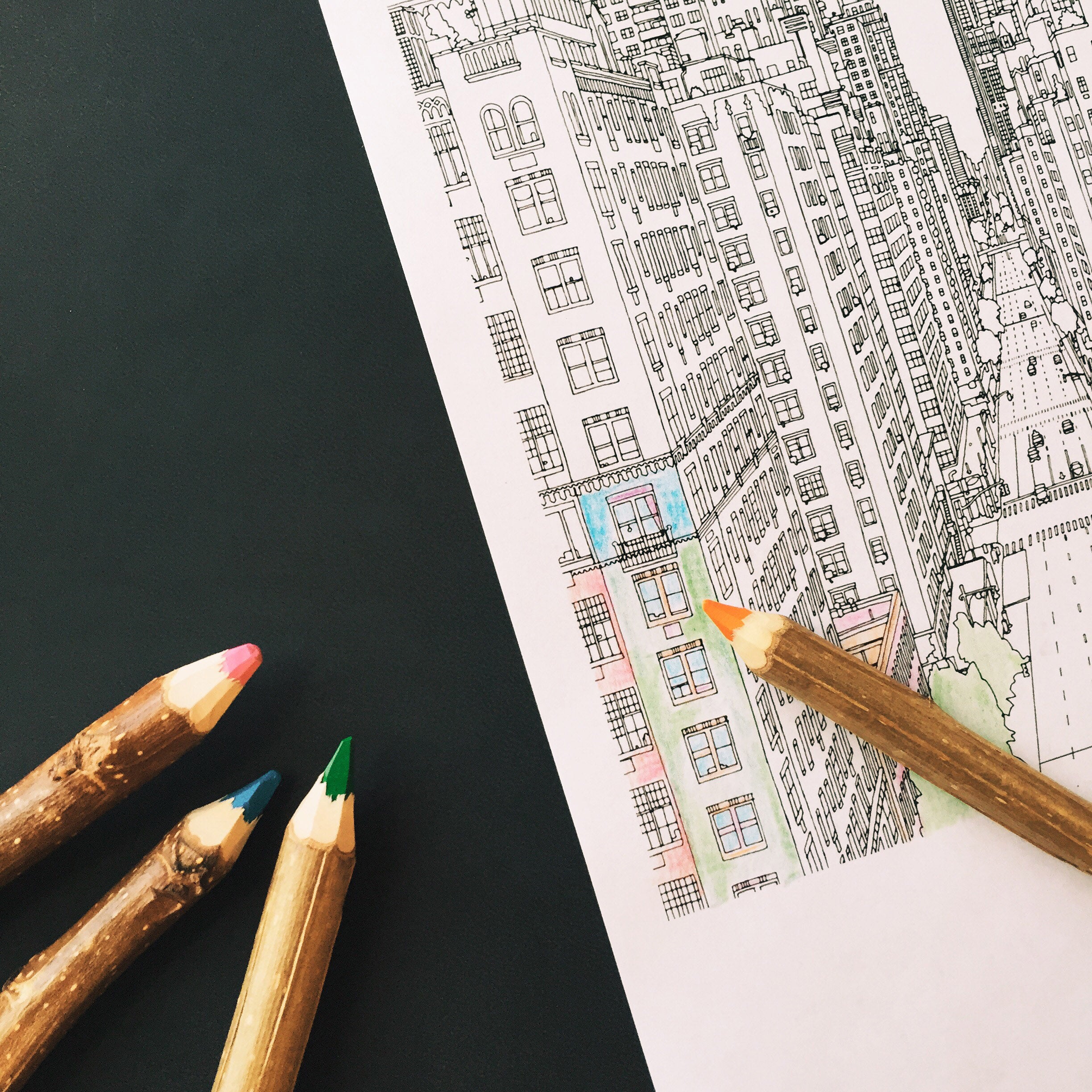 Fantastic Cities Coloring Book - Paperback - Image 5