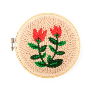 Kikkerland Punch Needle Embroidery Kit - Tulips
