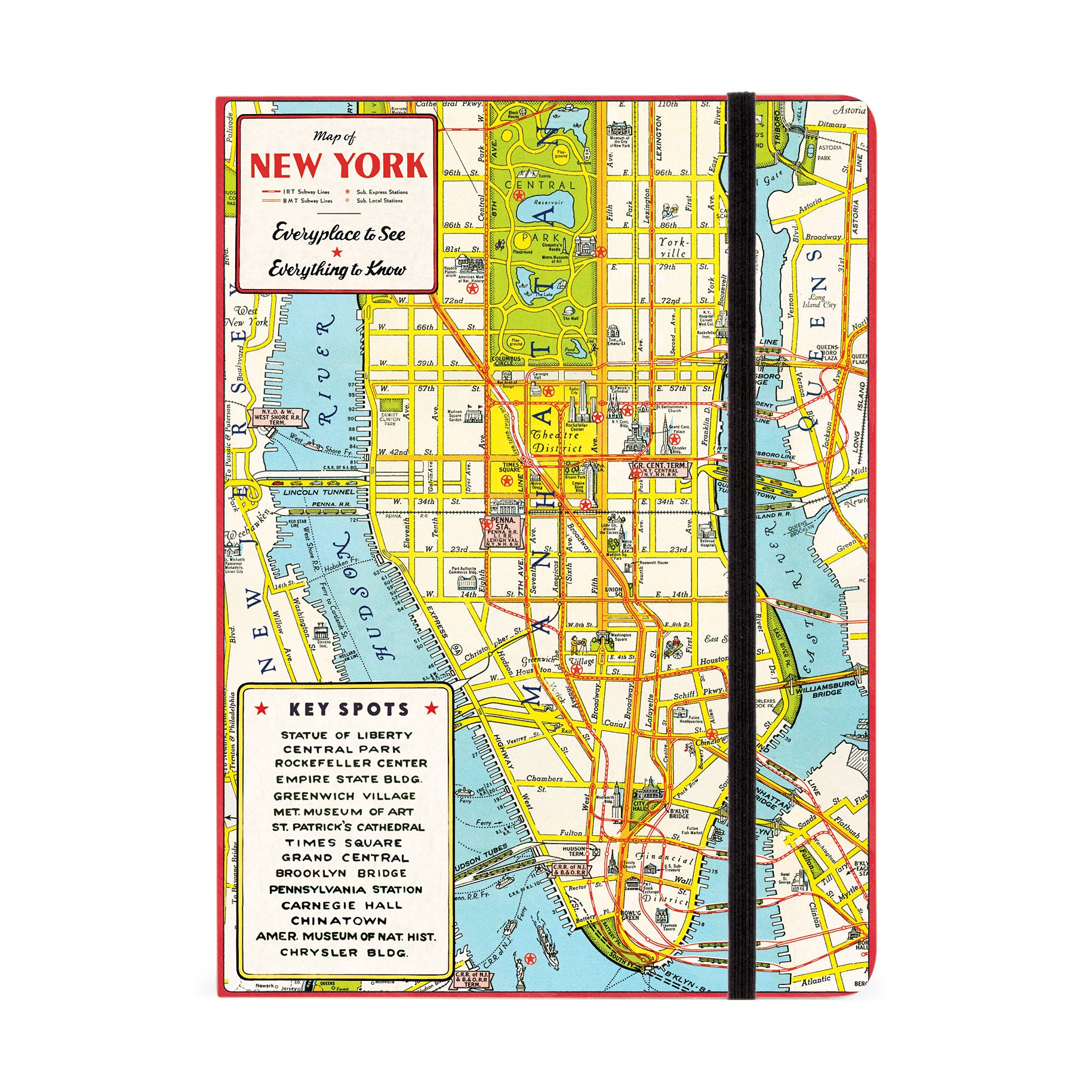 New York City Map Notebook