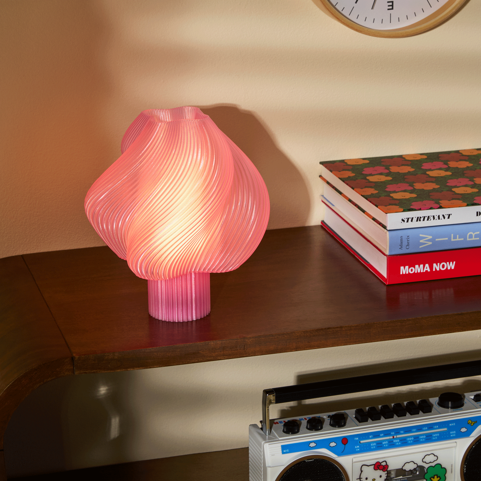 Soft Serve 3D-Printed Lamp - Rose Sorbet - Image 4