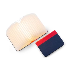 Lumio Book Lamp - Red/ Navy
