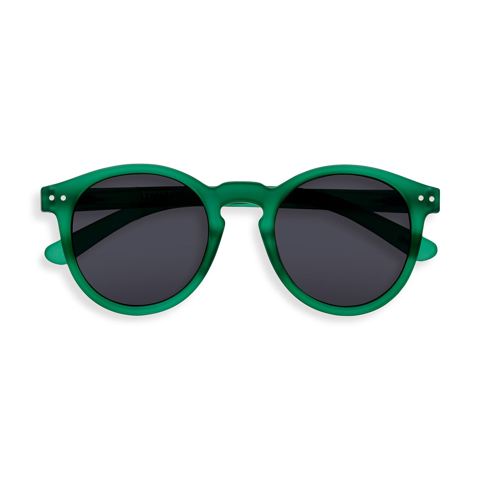 IZIPIZI Round Sunglasses #M - Green Crystal - Image 3