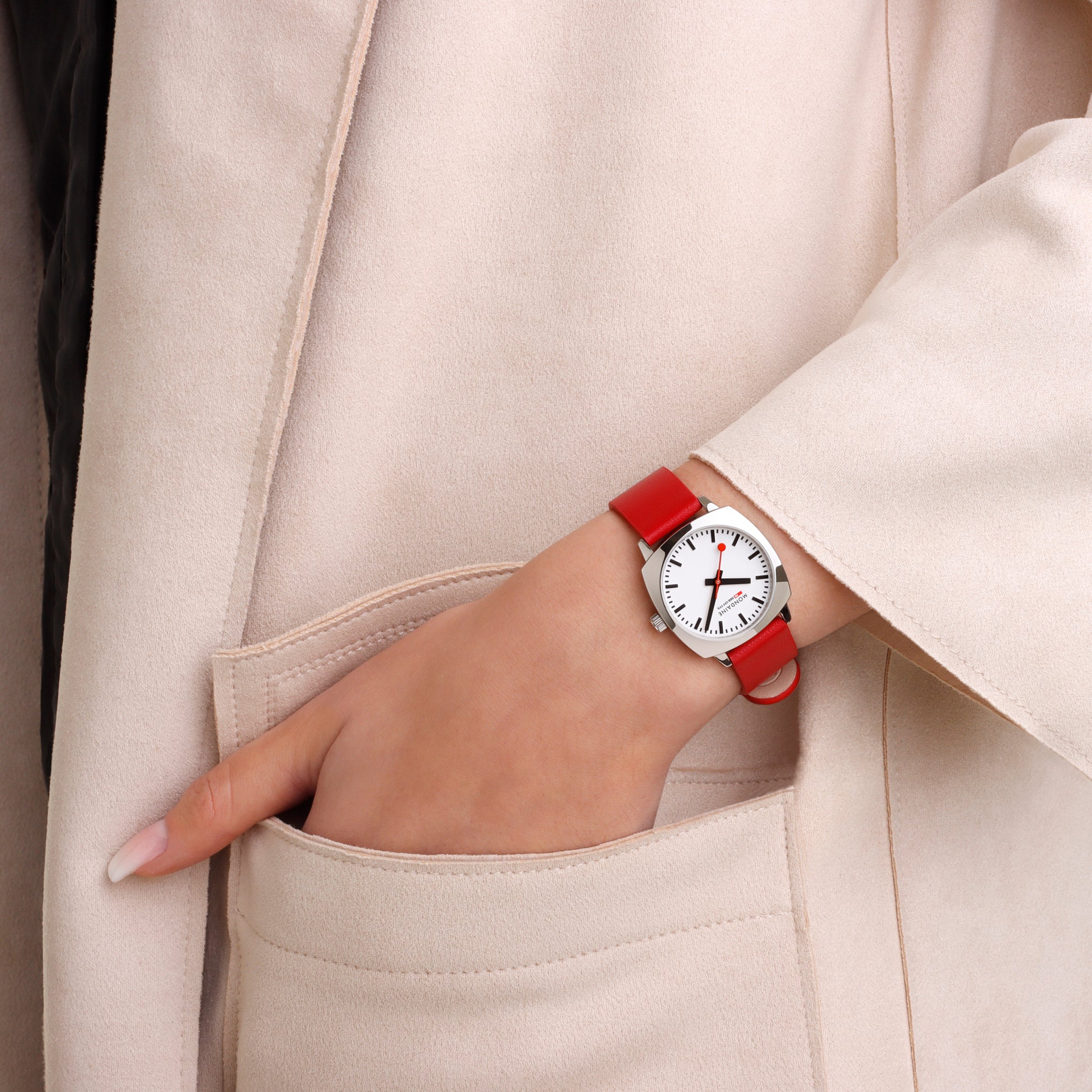 Mondaine Petite Cushion Watch - Image 2