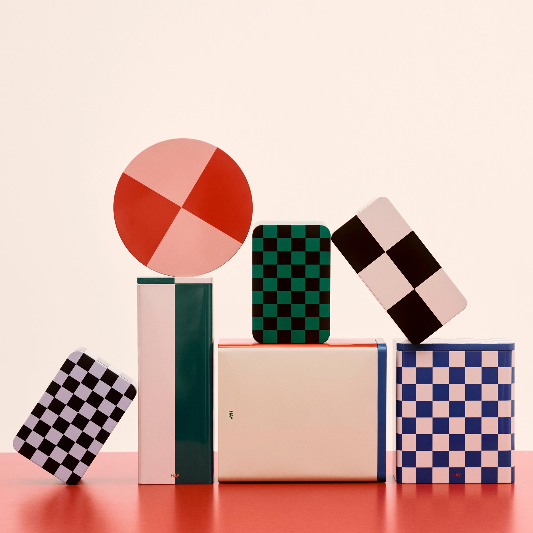 HAY Tin Container - White/ Blue/ Red - Image 5