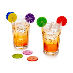 Fruit Party Glass Markers - Set of 8