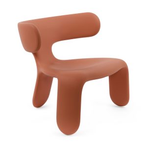 Limbo Lounge Chair in Recycled Material - Terracotta