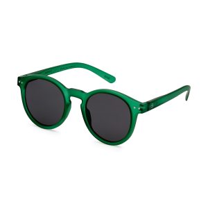 IZIPIZI Round Sunglasses #M - Green Crystal