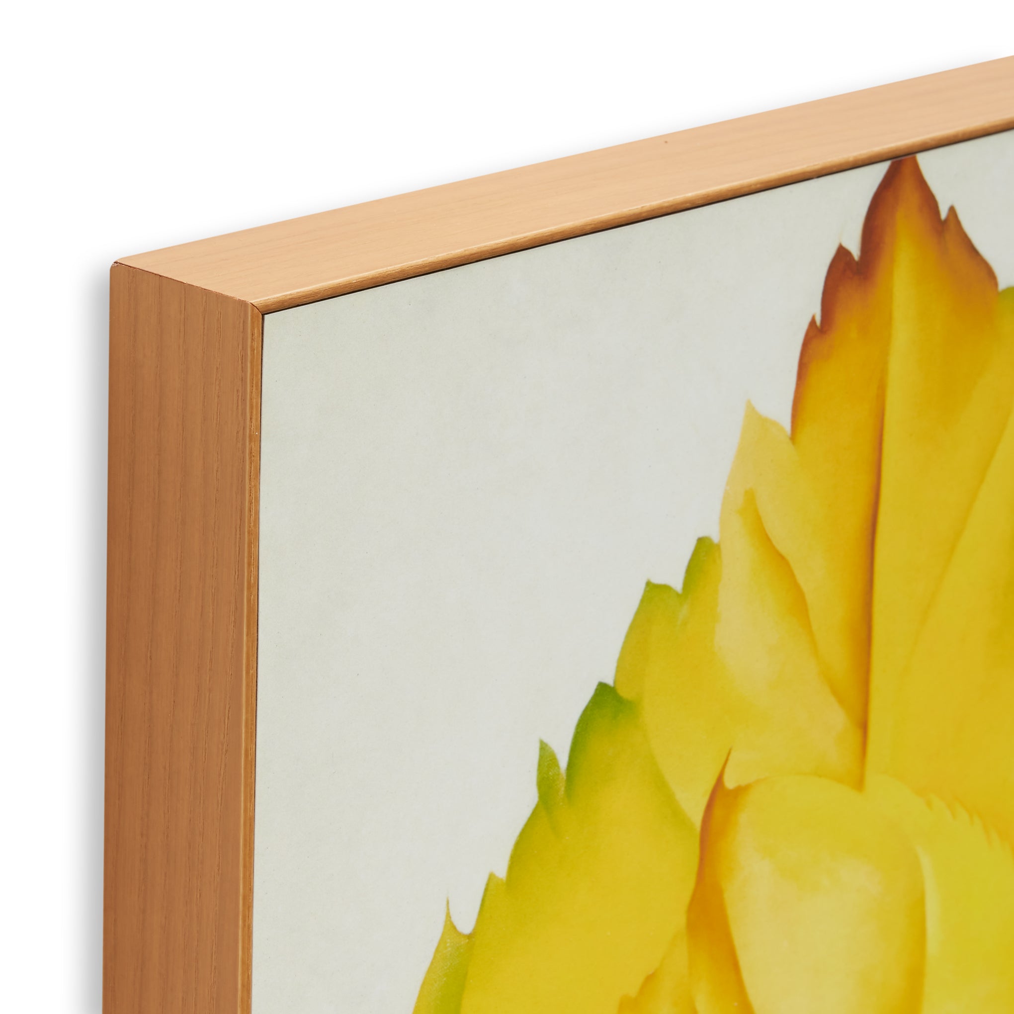 Georgia O'Keeffe 2 Yellow Leaves Framed Poster - Image 3