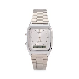 Casio AQ230 Analog Digital Watch - Silver