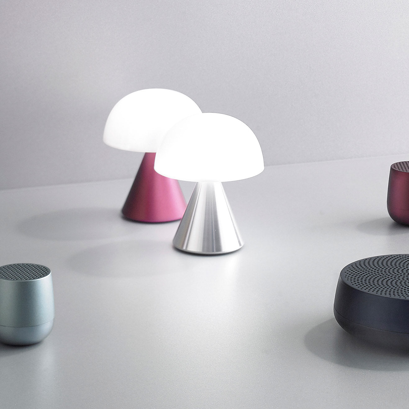 Lexon Mina LED Portable Lights - Silver - Image 3