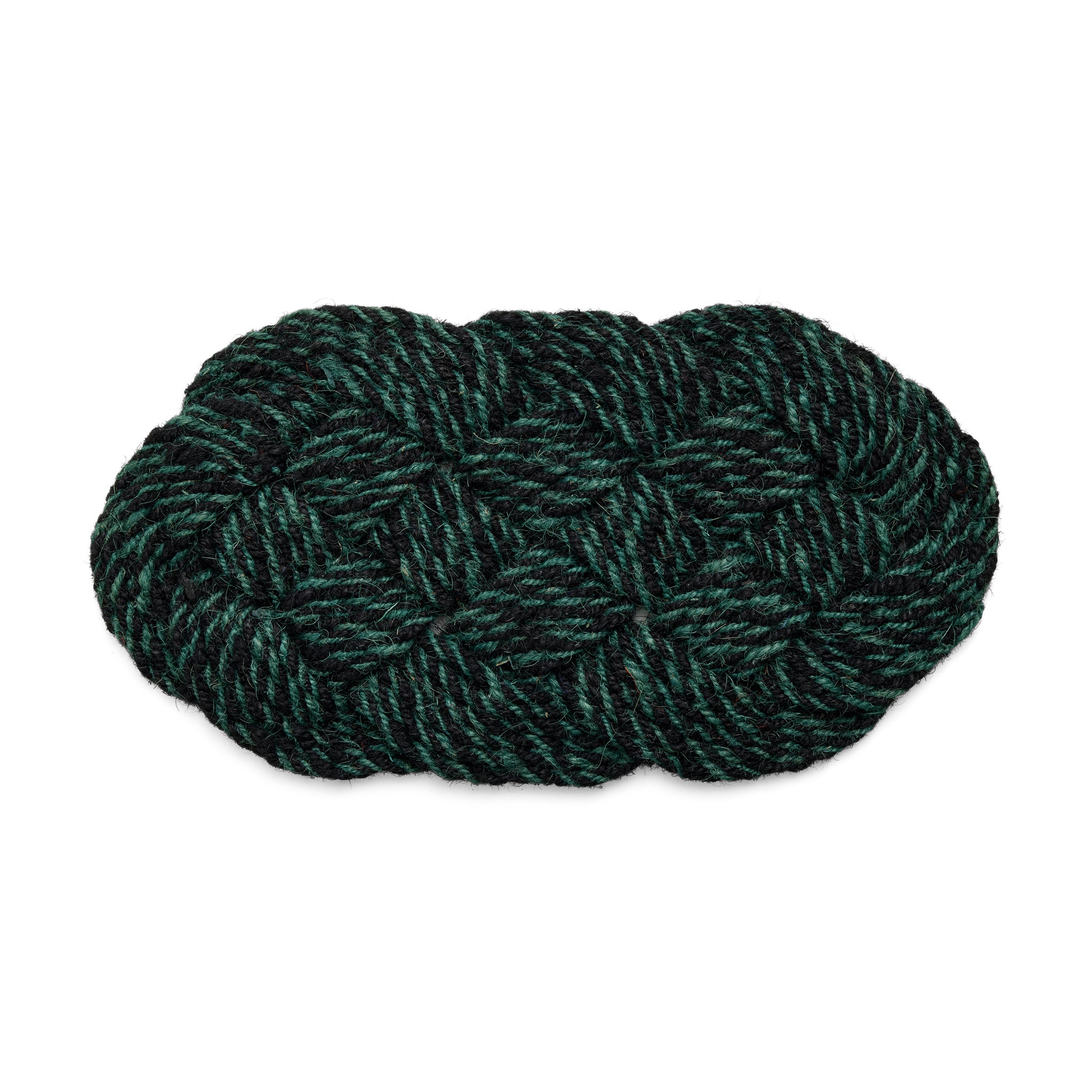 HAY Coco Swirl Doormat - Green/ Black