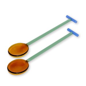 Crave Glass Salad Servers  - Set of 2