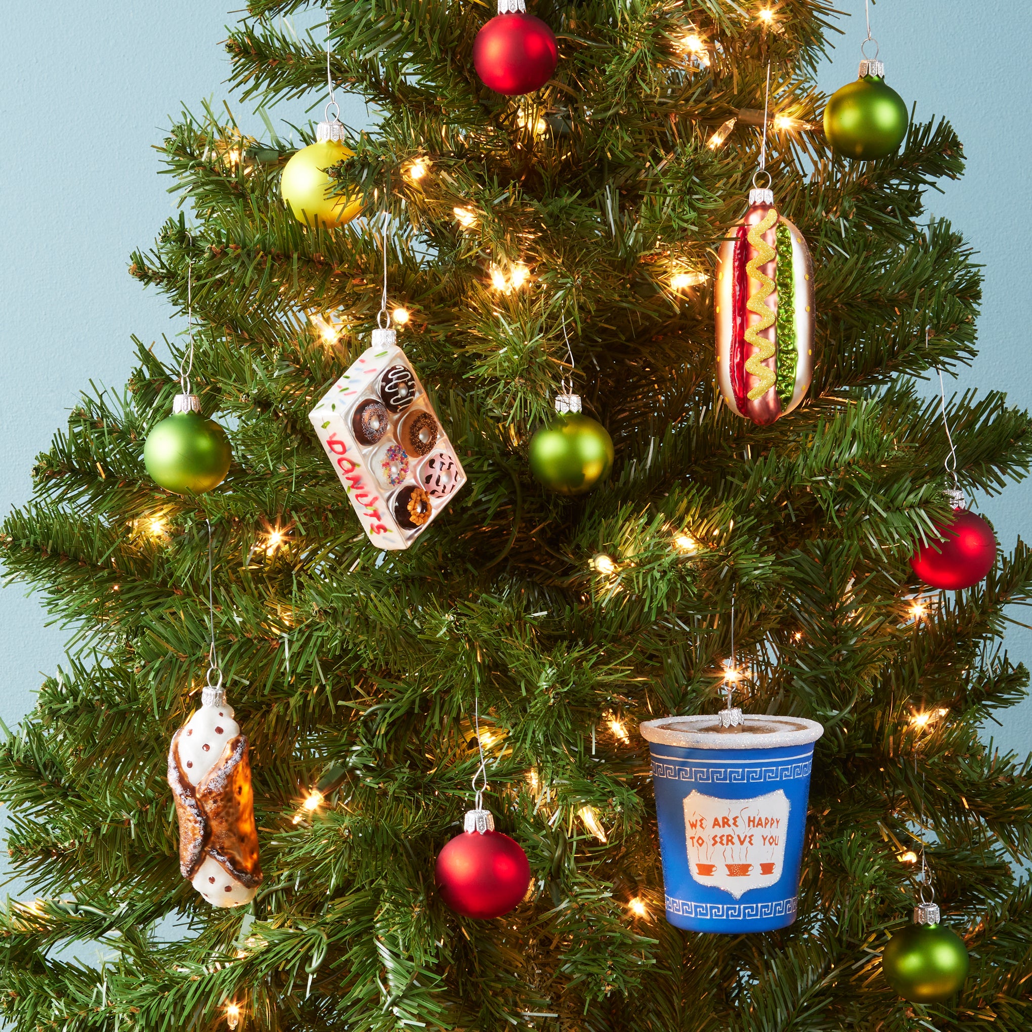 NYC Glass Holiday Ornament - Hot Dog - Image 2