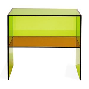 Two-Way Side Table - Green/ Orange