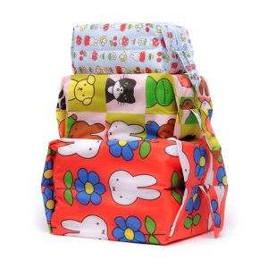 Miffy Baggu Recycled Nylon 3D Zip Pouches - Set of 3