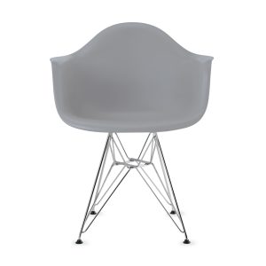 Eames® Molded Recycled Plastic Armchair from Herman Miller - Light Gray