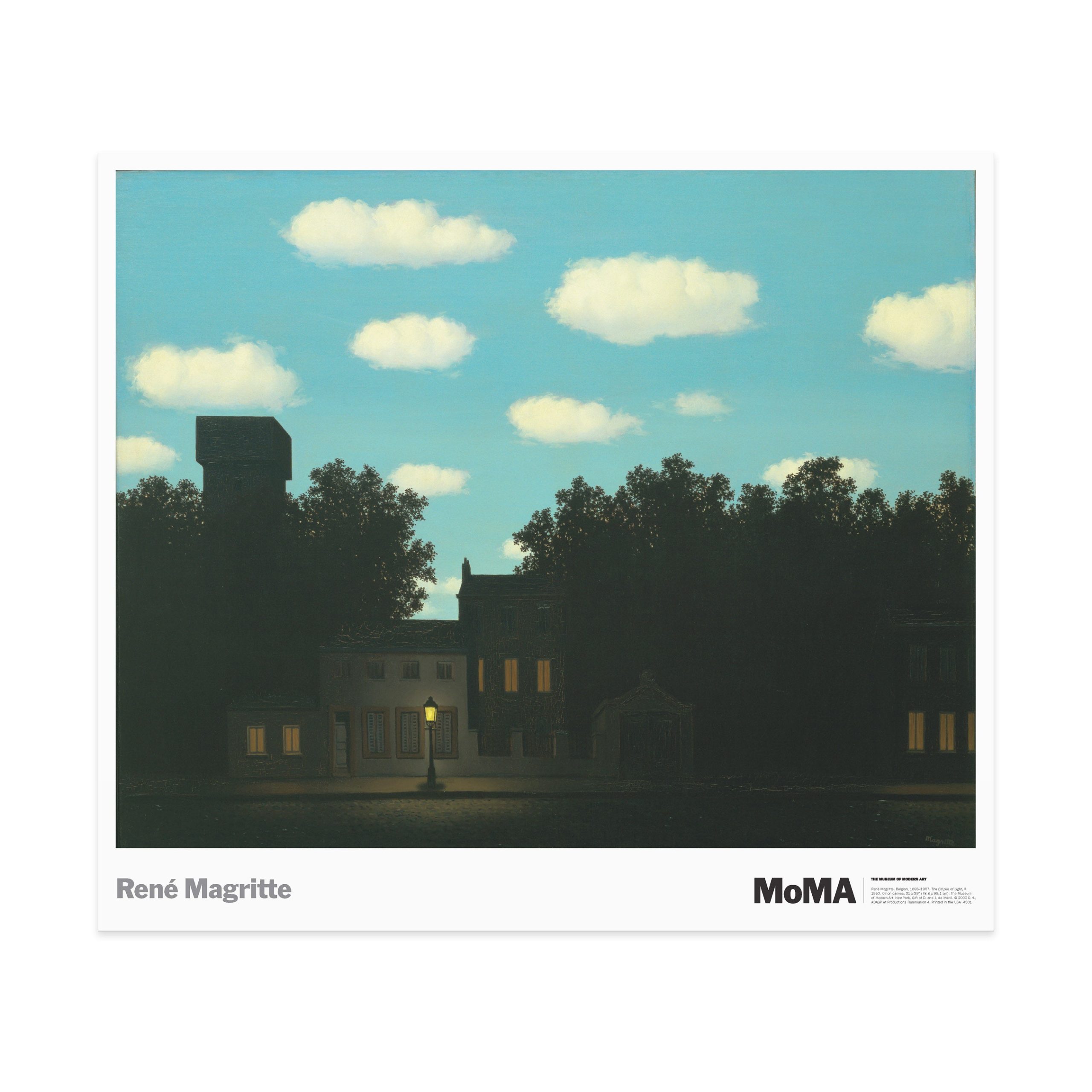 Ren?? Magritte: The Empire of Light II Exhibition Poster