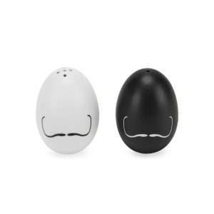 Surrealist Egg Porcelain Salt and Pepper Shakers - Set of 2