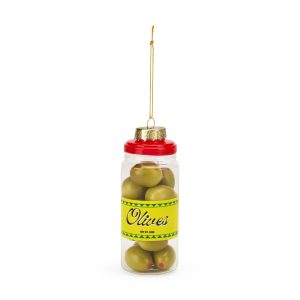 Cocktail Glass Holiday Ornament - Olive Jar
