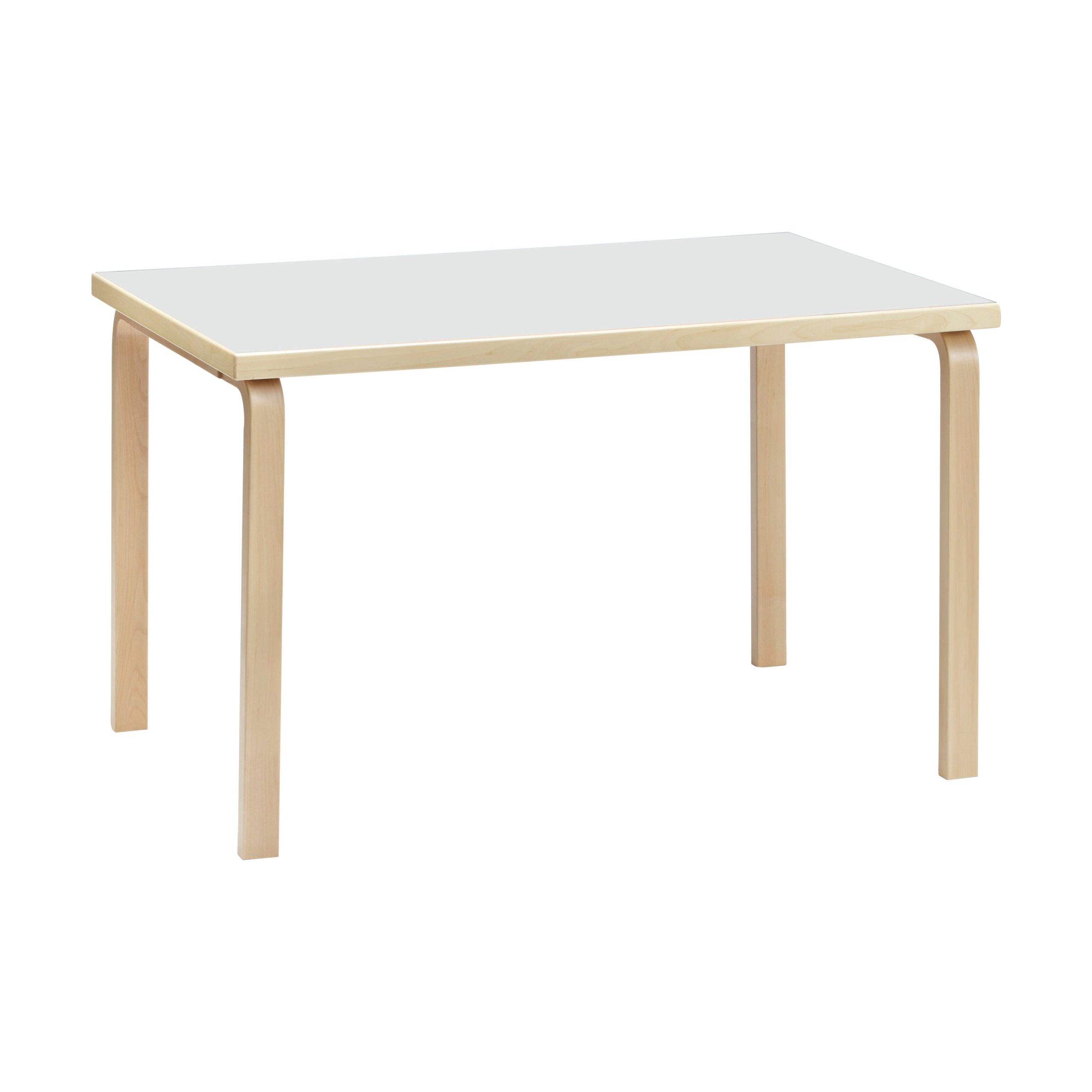 Artek Aalto Rectangular Dining Table 81B - White