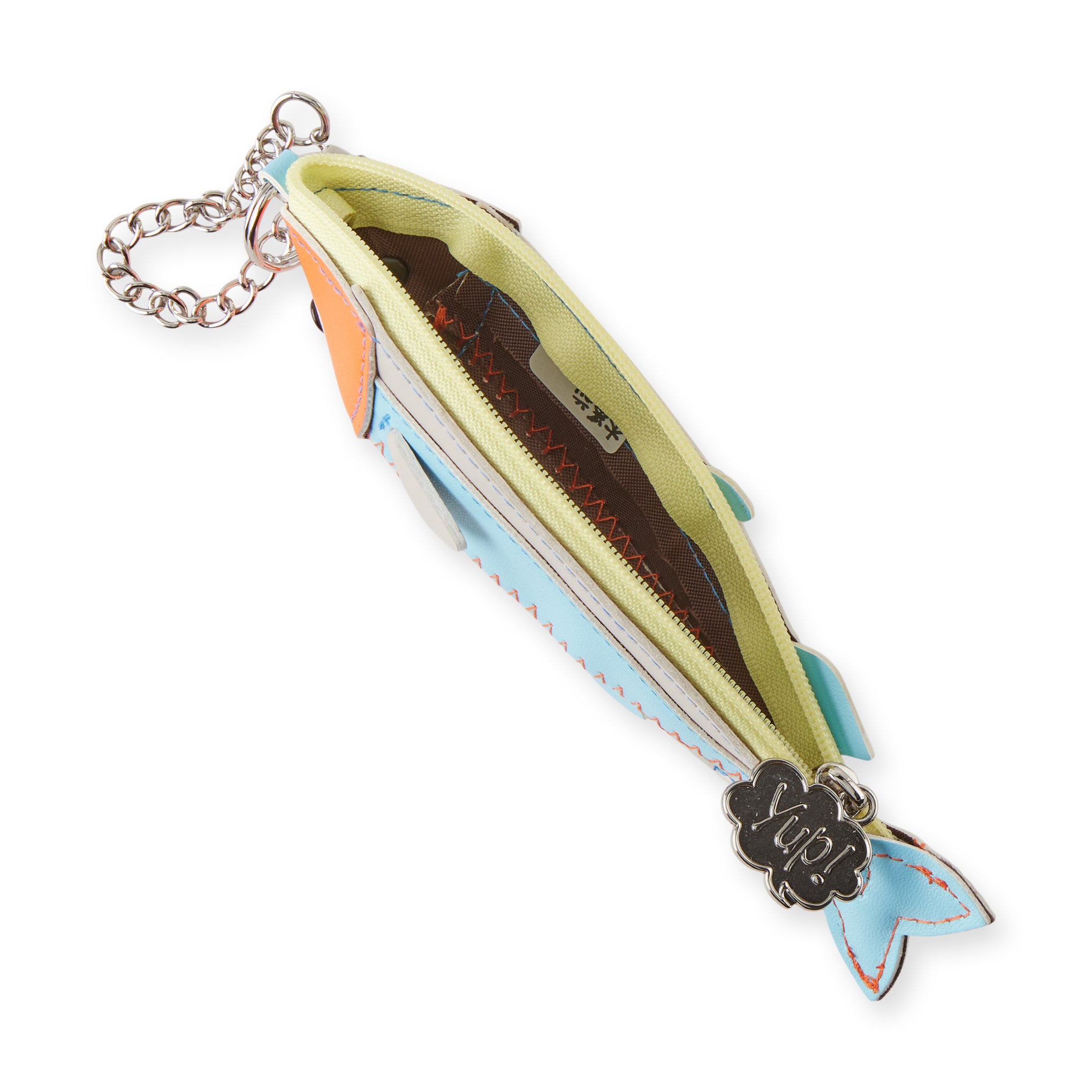 Fish Zip Pouch - Blue/ Orange - Image 4