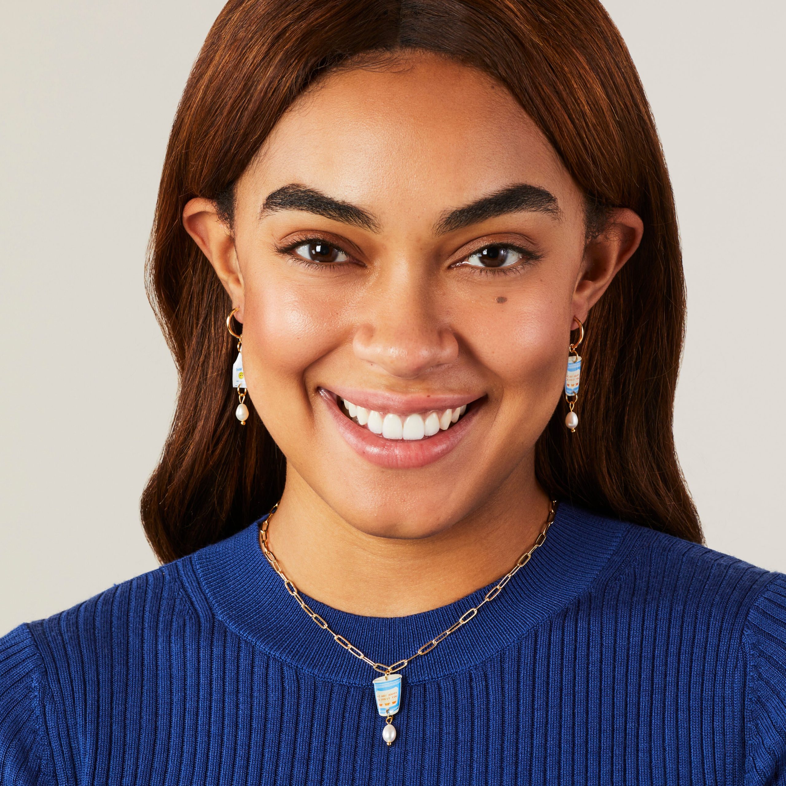 Haricot Vert NYC Charm Pendant Necklace - Coffee Cup - Image 2