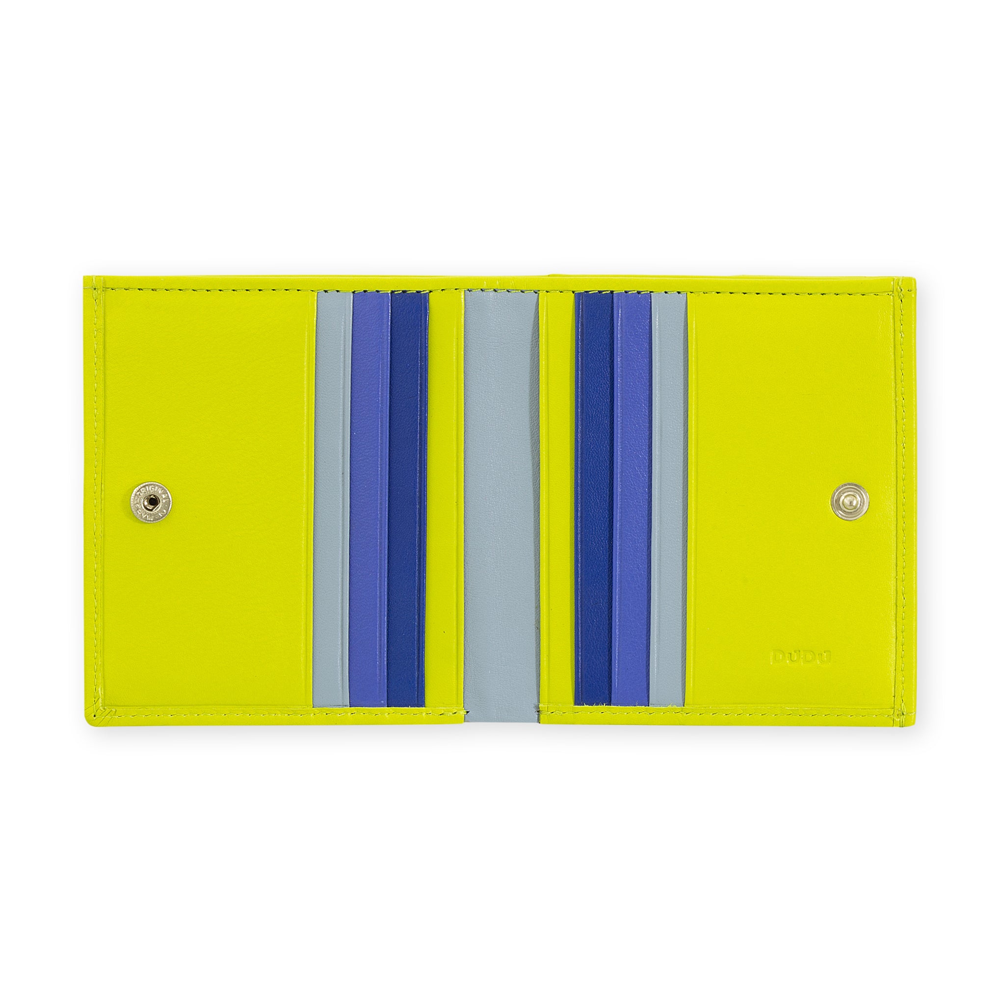 Flavio Leather Snap Wallet - Lime - Image 3