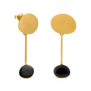 Joan Mir?? Gold-Plated Dot Drop Earrings