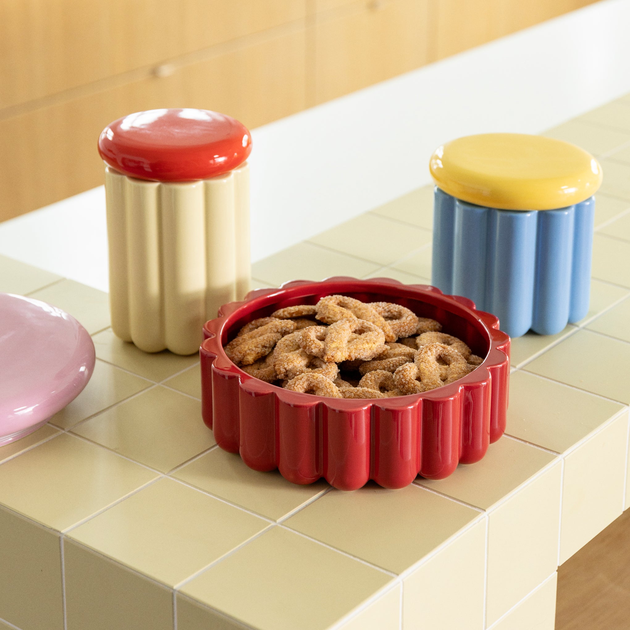 Charlo Storage Jar - Off White - Image 2