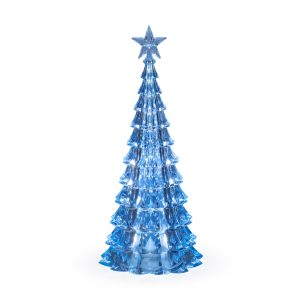 Shimmering LED Holiday Tree - Icy Blue