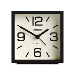 Newgate Cube Alarm Clock - Black