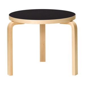 Artek Aalto Side Table 90D - Black
