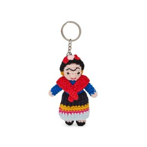 Crocheted Artist Key Ring - Frida Kahlo