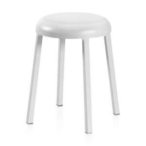 Emeco Za Stool - White Gray