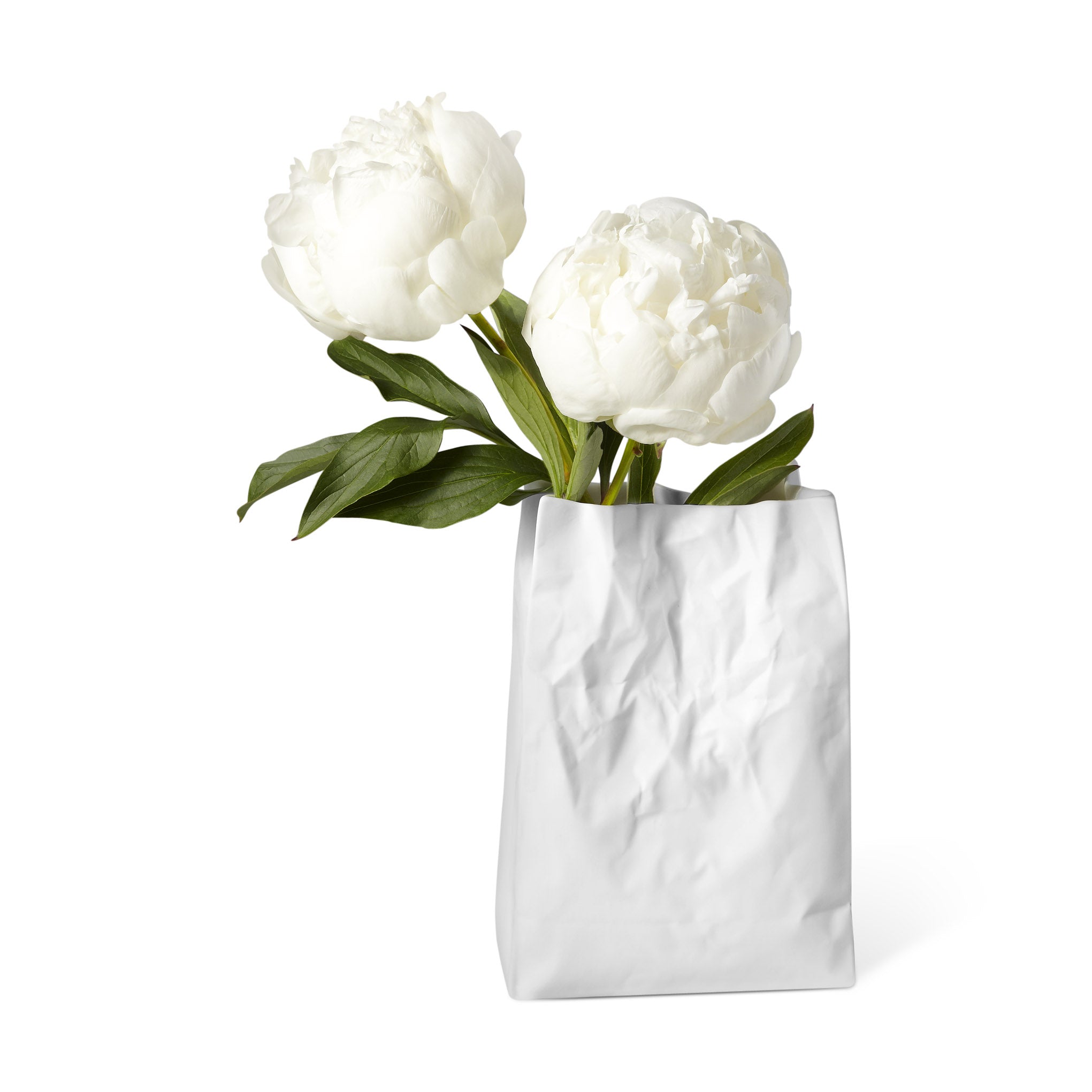 Crinkle Bag Porcelain Vase