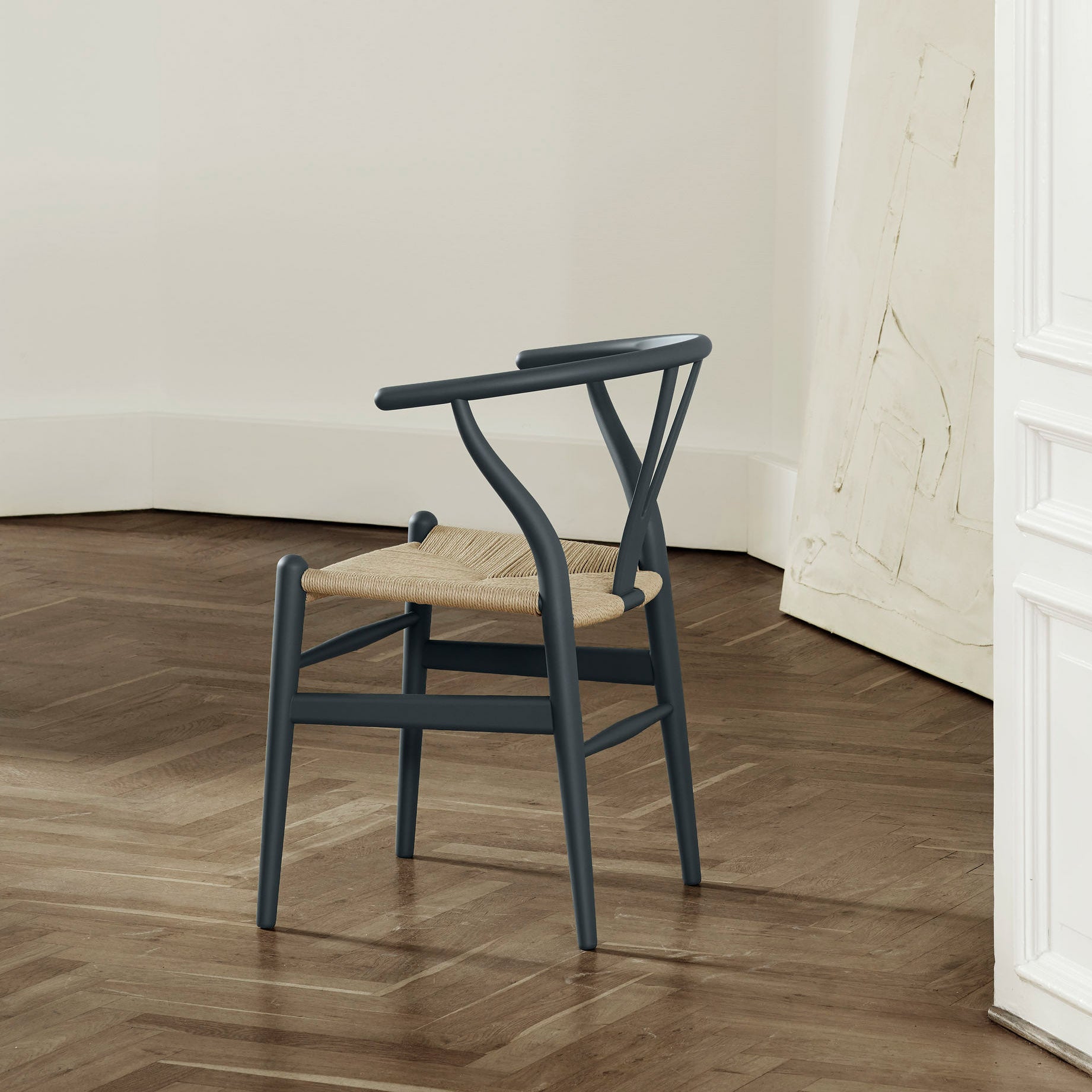 CH24 Wishbone Chair - Gray - Image 7