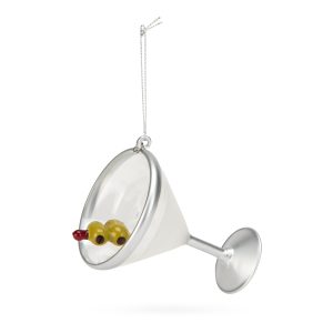 Cocktail Glass Holiday Ornament - Martini