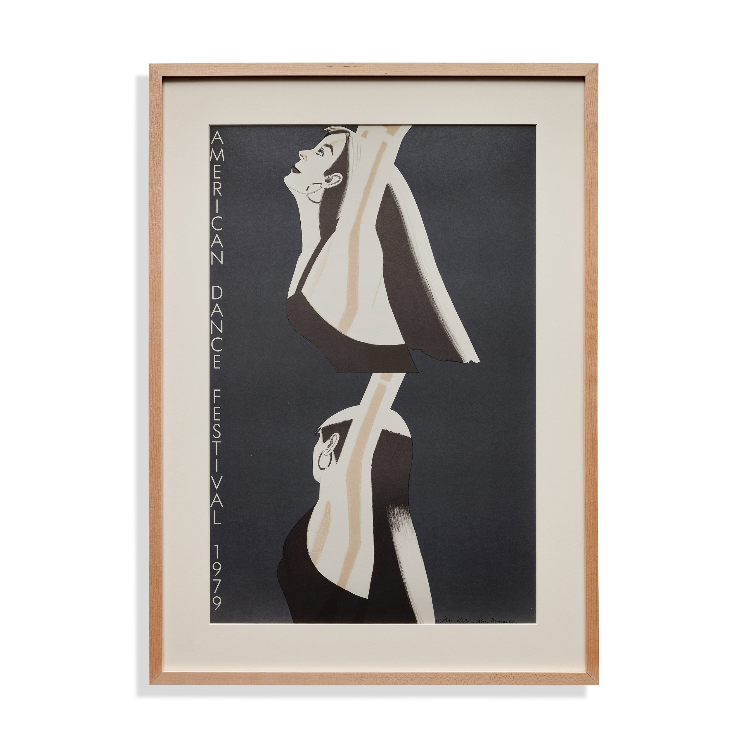 Alex Katz William Dunas Dance. Pamela-American Dance Festival Framed Poster