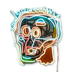 Jean-Michel Basquiat Head Neon Sign