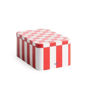 HAY Tin Container - Red/ Off White
