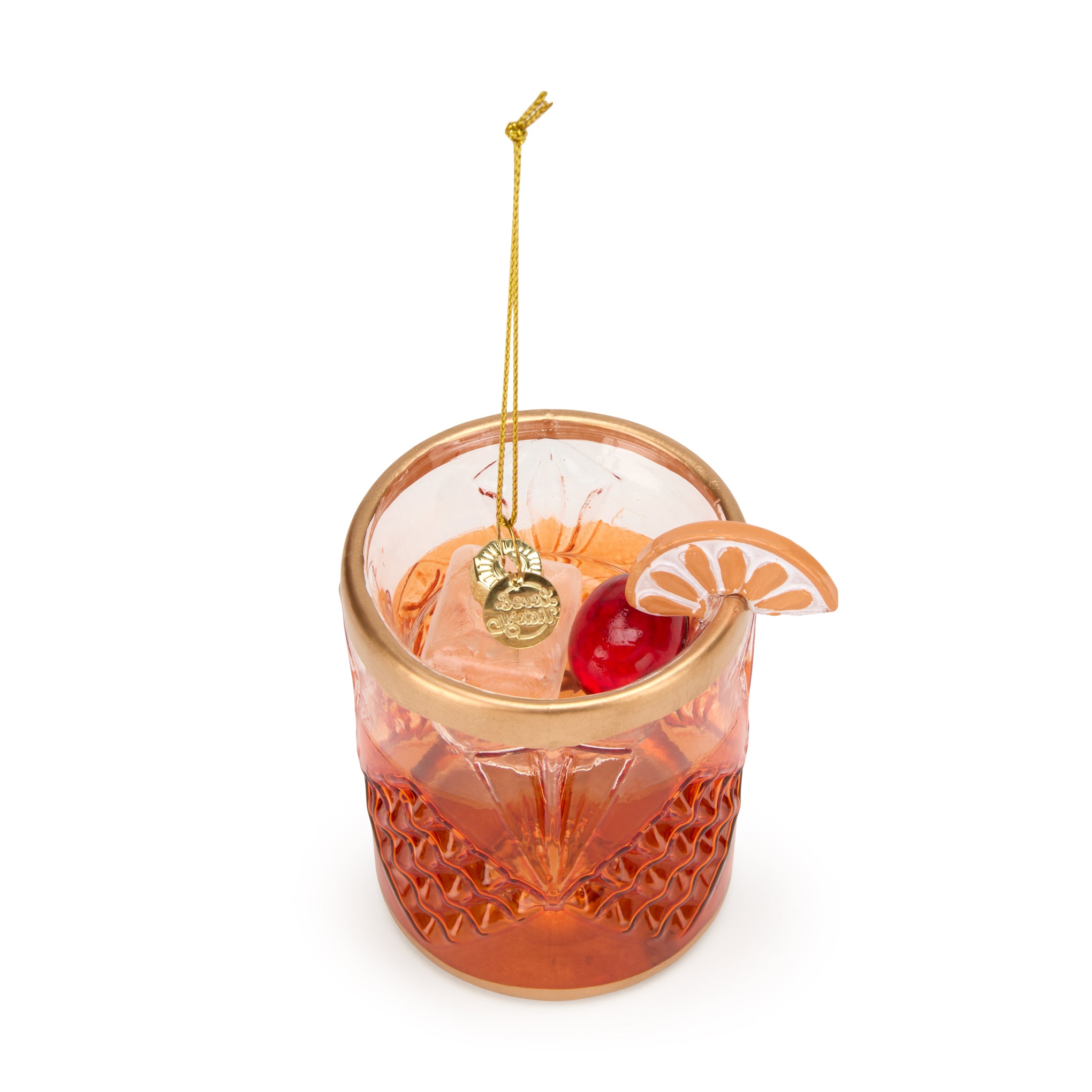 Cocktail Glass Holiday Ornament - Old Fashioned - Image 3