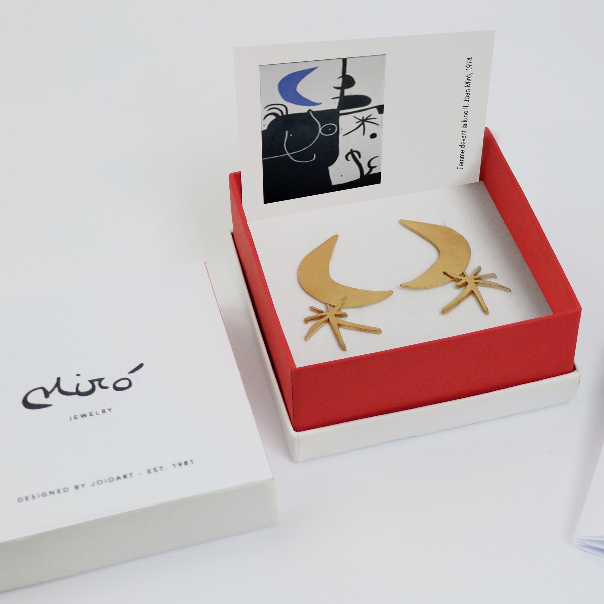 Joan Mir?? Gold-Plated Moon & Star Earrings - Image 5